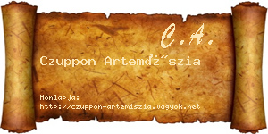 Czuppon Artemíszia névjegykártya